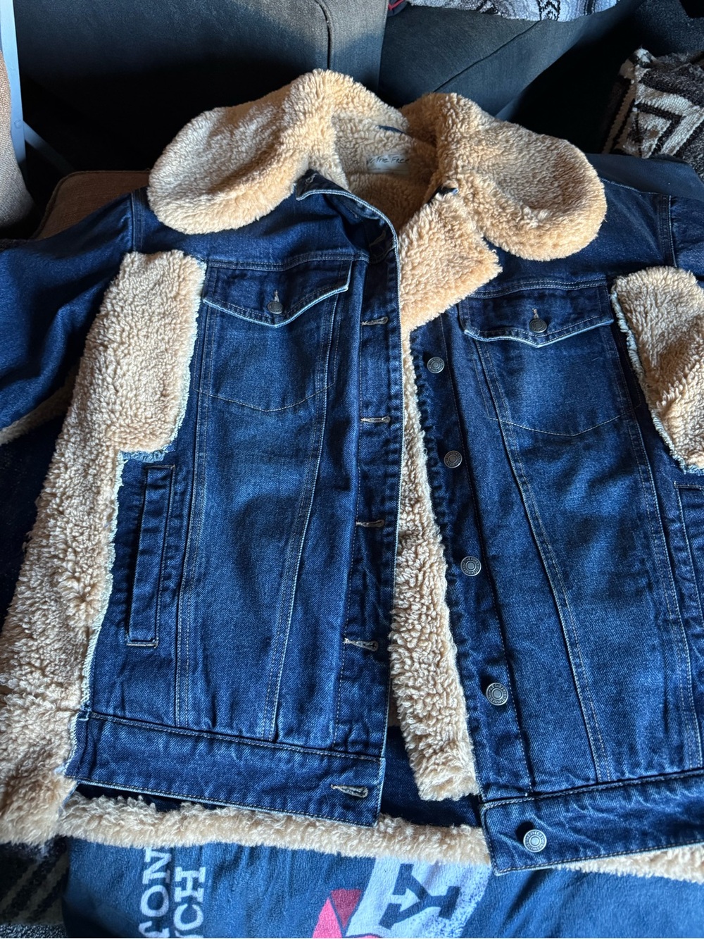 Denim sherpa